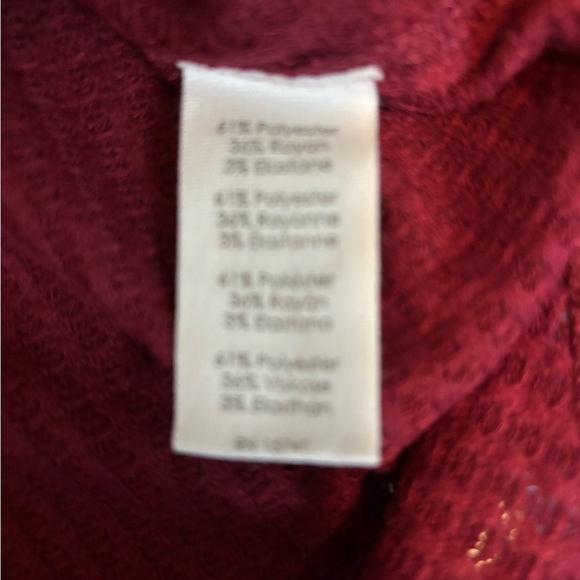 P.J. Salvage Soft Thermal Merlot Tank Top XL - Picture 5 of 6